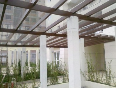 Telhado de Policarbonato Alveolar no Jardim Europa - Telhado de Policarbonato Compacto