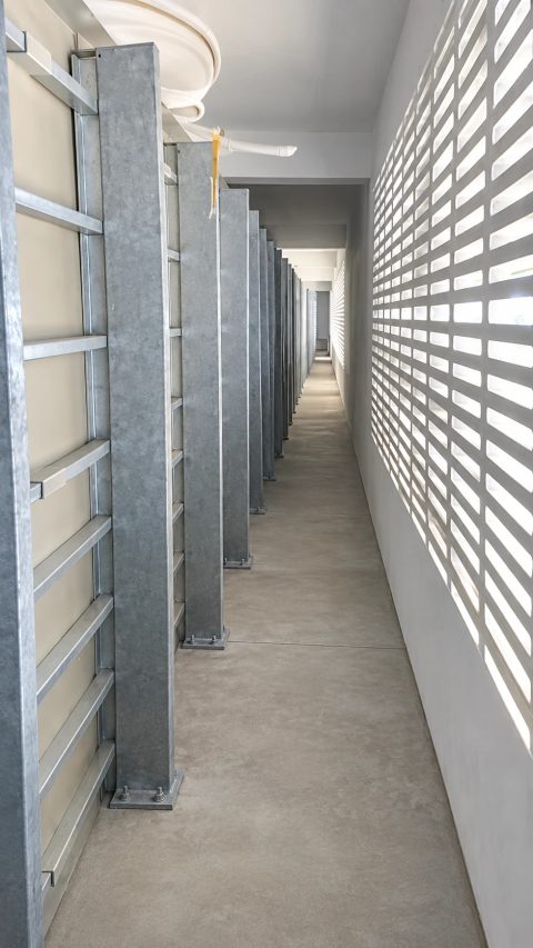 Reservatório modular TRITECH em estrutura metálica galvanizada a fogo